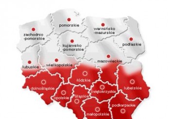 mapa polski wybory 2015